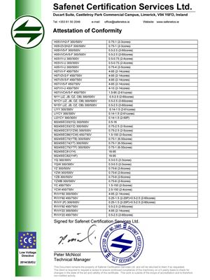 CE 證書2547230421 - 翔宜電子PVC Insulated PVC Sheathed Cable LVD.pdf-img-2-0